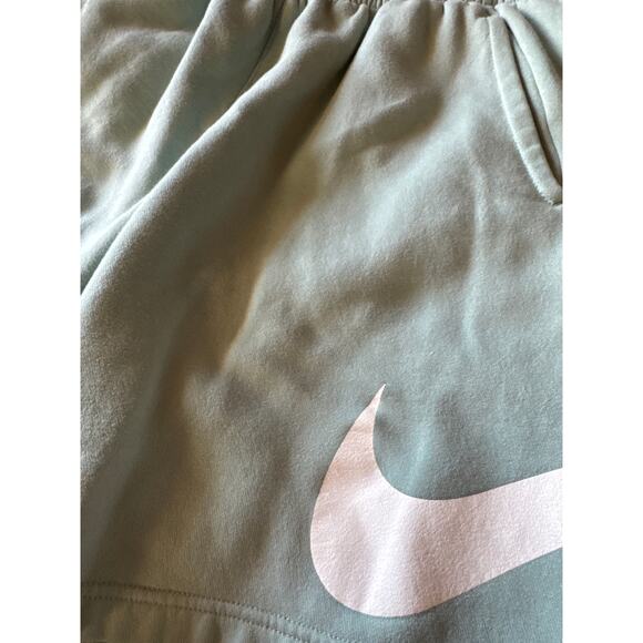 Nike Mint Green 8” Inseam Adjustable M Athleisure Sweat Shorts - Picture 3 of 5